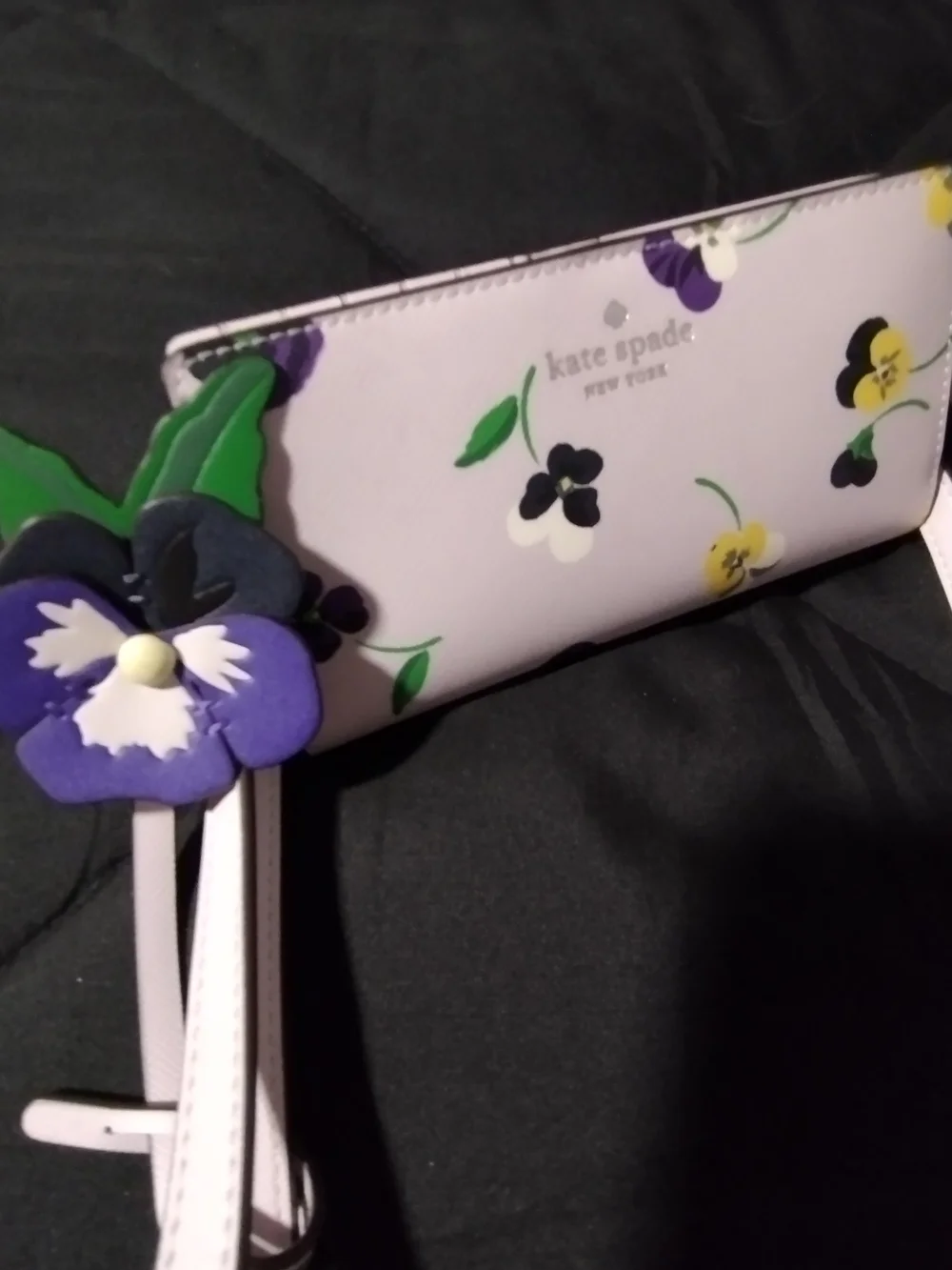 kate spade Lavender Pansy Floral Tote Bag With Matching Wallet